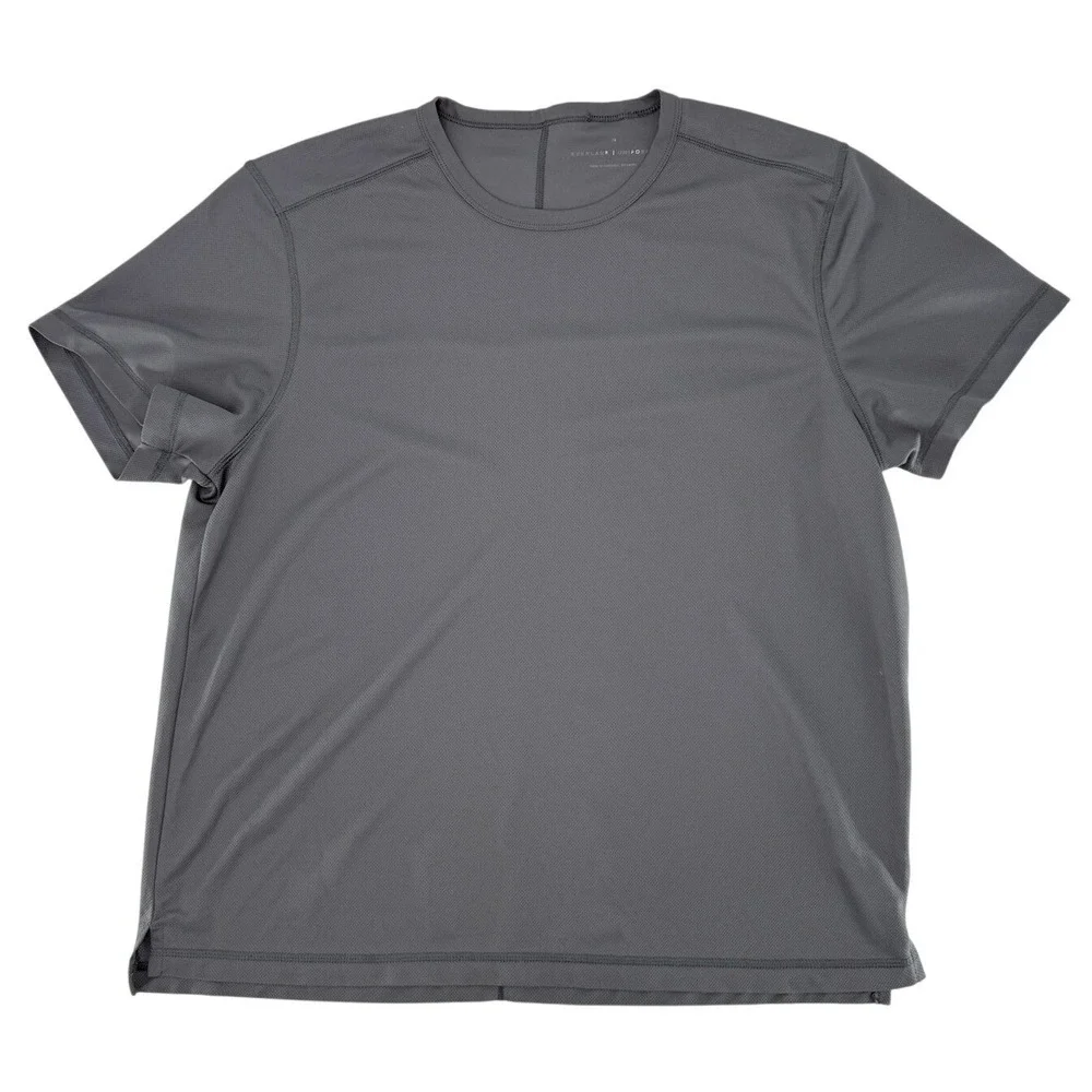 Everlane Uniform Men's Gray Performance T Shirt Short Sleeve Athletic Fit XL - Picture 5 of 7
